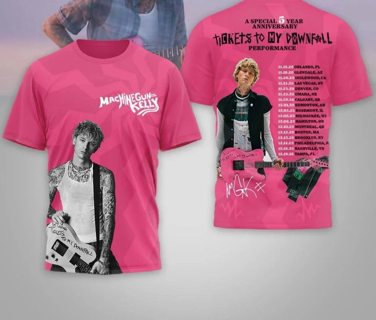 Machine Gun Kelly A Special 5 Year Anniversary - Adult & Kids T-Shirts, Sweatshirts & Hoodies apparel design preview 1