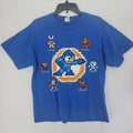 Mega Man Capcom 8-Bit Pixel Art Graphic Blue Gaming - Adult & Kids T-Shirts, Sweatshirts & Hoodies apparel design preview 1