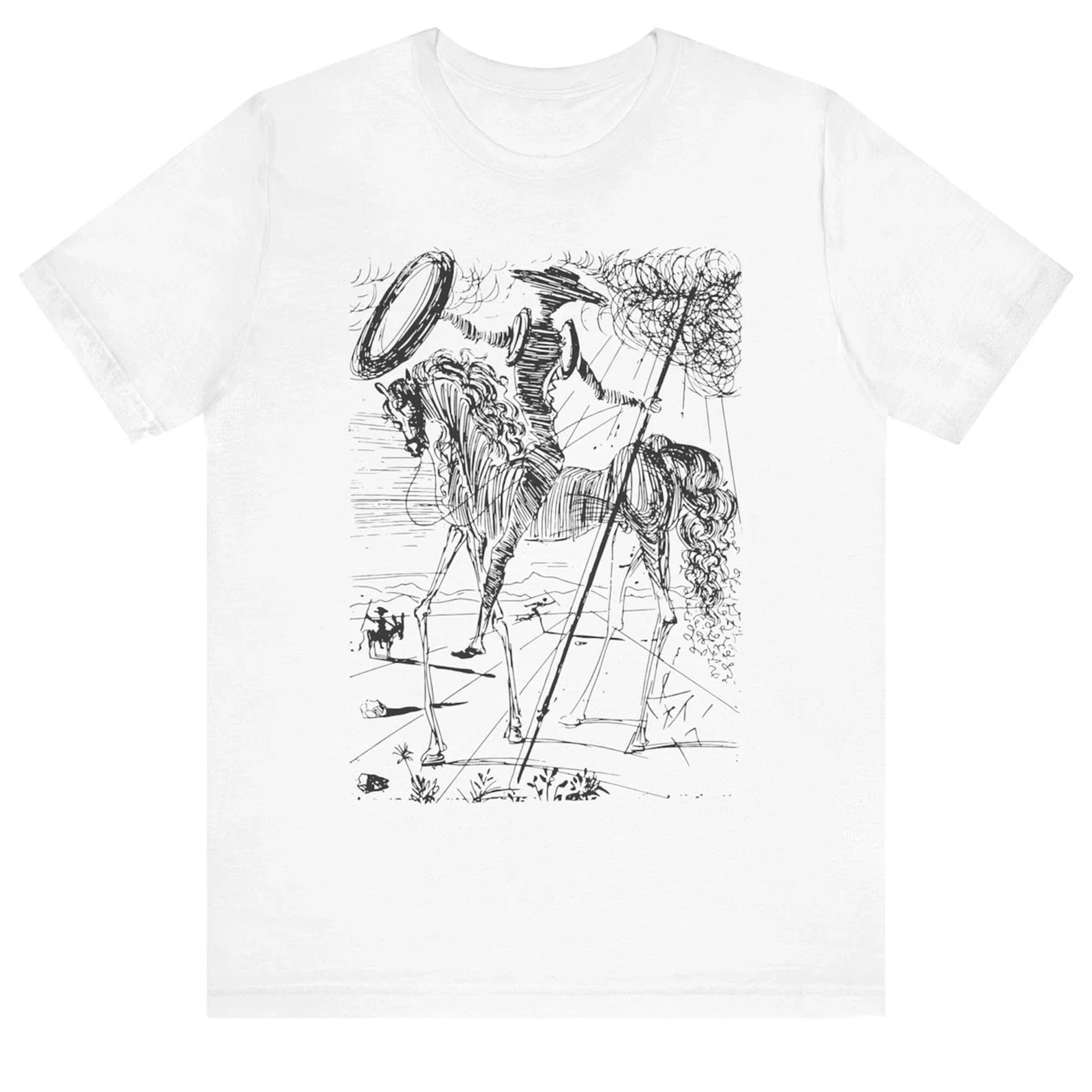 Don Quixote Salvador Dali Art Cervantes Novel - Adult & Kids T-Shirts, Sweatshirts & Hoodies apparel design preview 1