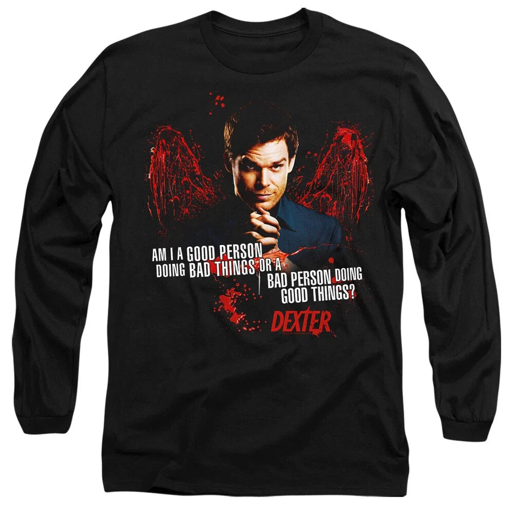 Dexter Good Bad Mens Black - Adult & Kids T-Shirts, Sweatshirts & Hoodies apparel design preview 1