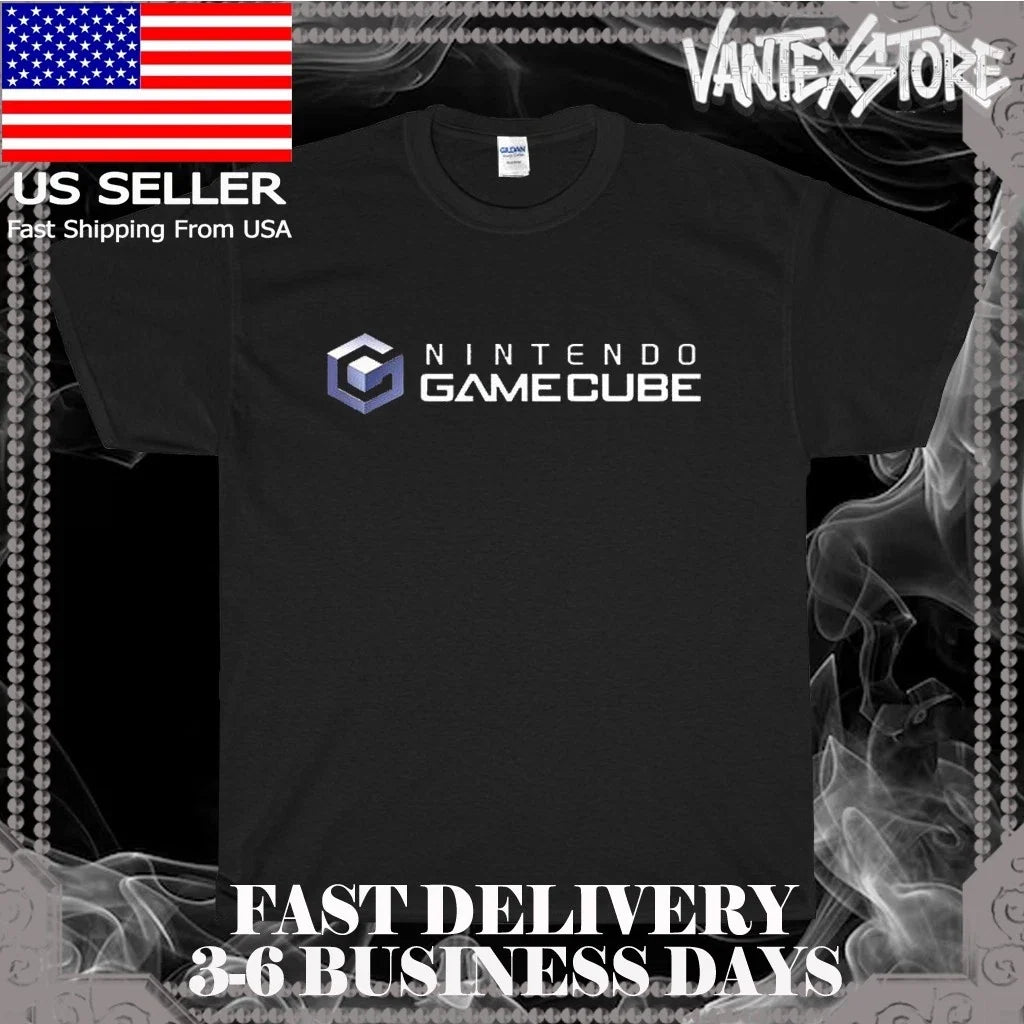 NEW GAMECUBE RETRO VIDEO GAME LOGO MEN'S FUNNY USA - Adult & Kids T-Shirts, Sweatshirts & Hoodies apparel design preview 1