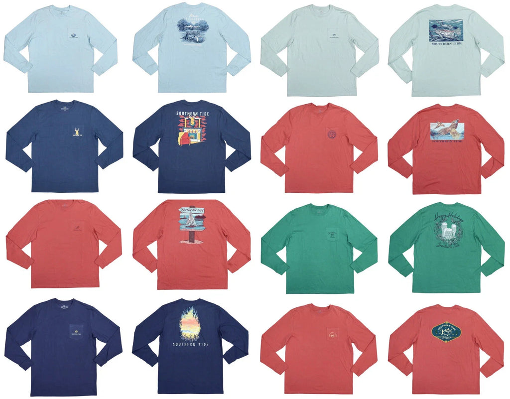 Southern Tide Chest Pocket Graphic Print Crew Neck - Adult & Kids T-Shirts, Sweatshirts & Hoodies apparel design preview 1