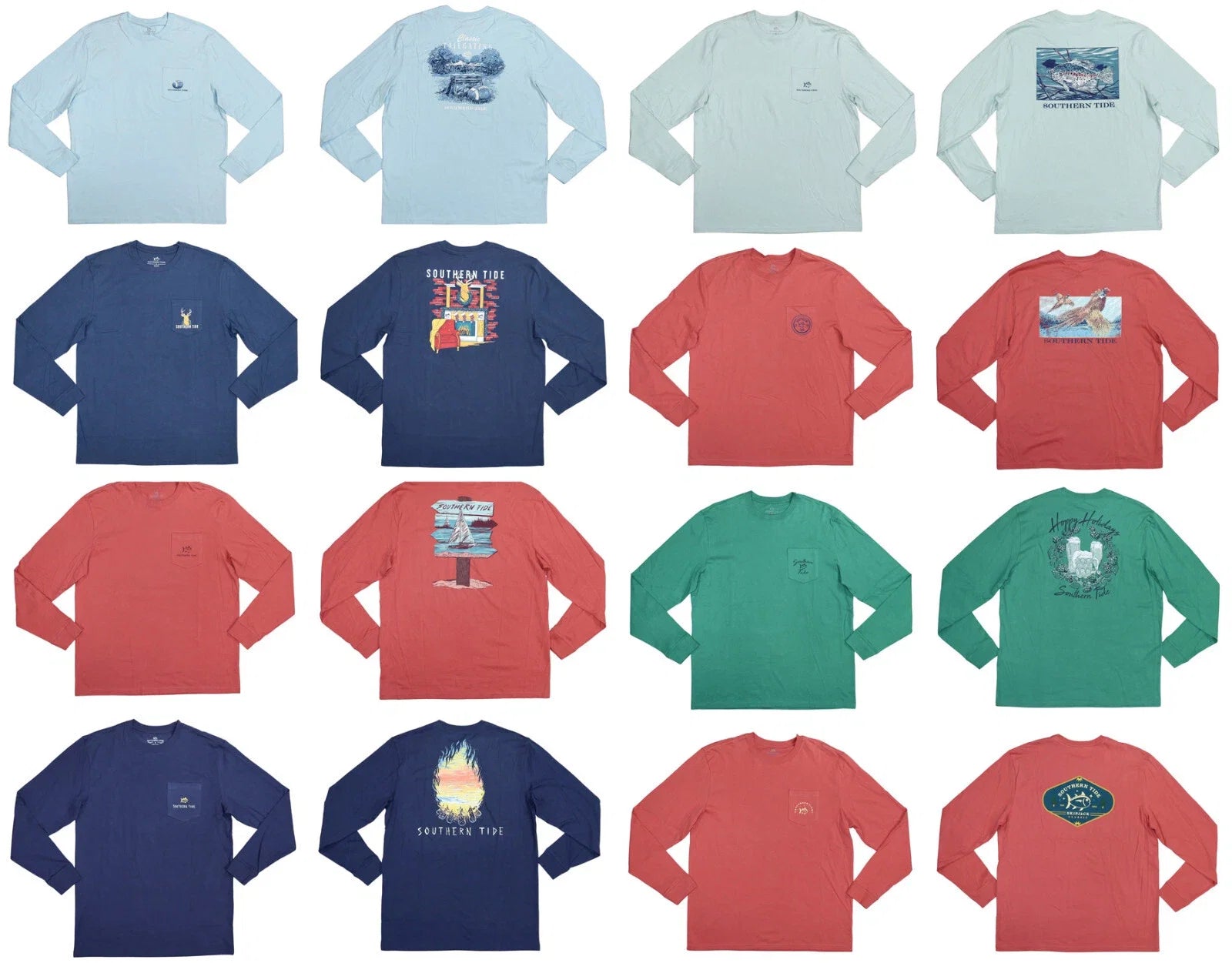 Southern Tide Chest Pocket Graphic Print Crew Neck - Adult & Kids T-Shirts, Sweatshirts & Hoodies apparel design preview 1