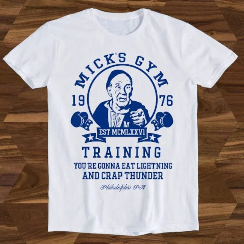 Micks's Gym Boxer Boxing Gloves Rocky Film Movie - Adult & Kids T-Shirts, Sweatshirts & Hoodies apparel design preview 1