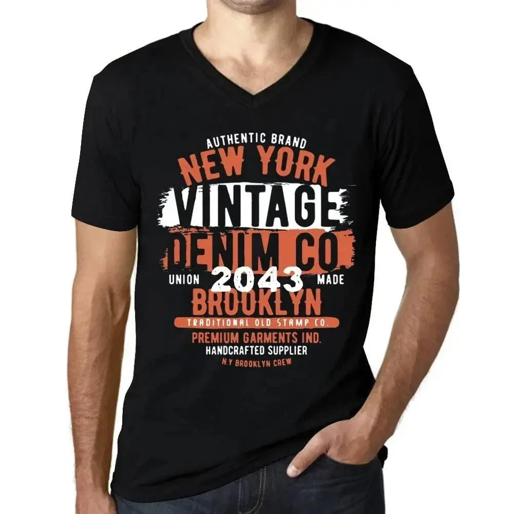 Men's Graphic V Neck New York Made in 2043 - Adult & Kids T-Shirts, Sweatshirts & Hoodies apparel design preview 1