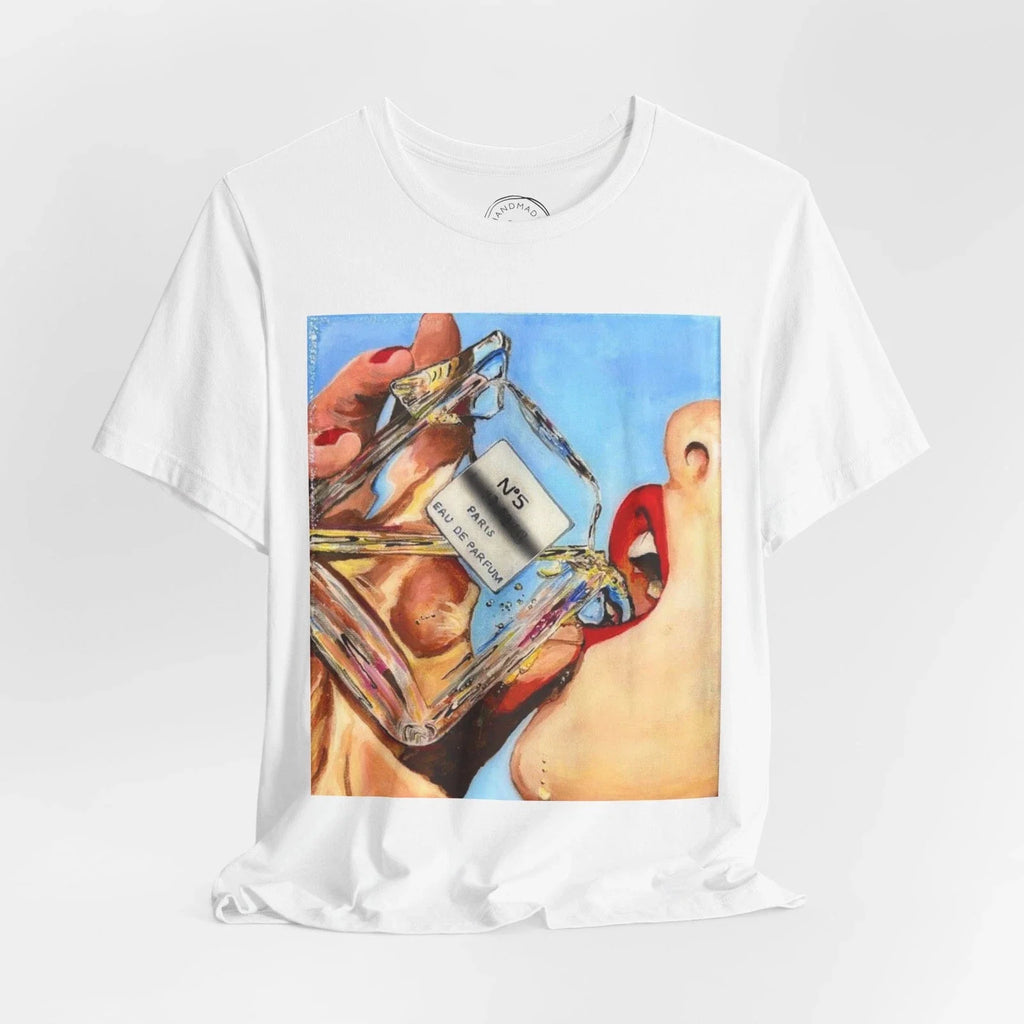 Perfume Bottle Sip Pop Art Cosmetic Illustration, - Adult & Kids T-Shirts, Sweatshirts & Hoodies apparel design preview 1
