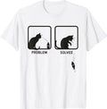 Problem Solved Funny Sarcastic Cat Graphic - Adult & Kids T-Shirts, Sweatshirts & Hoodies apparel design preview 1