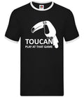 Toucan Play At That Game Mens Ringer Bird Two Can - Adult & Kids T-Shirts, Sweatshirts & Hoodies apparel design preview 1