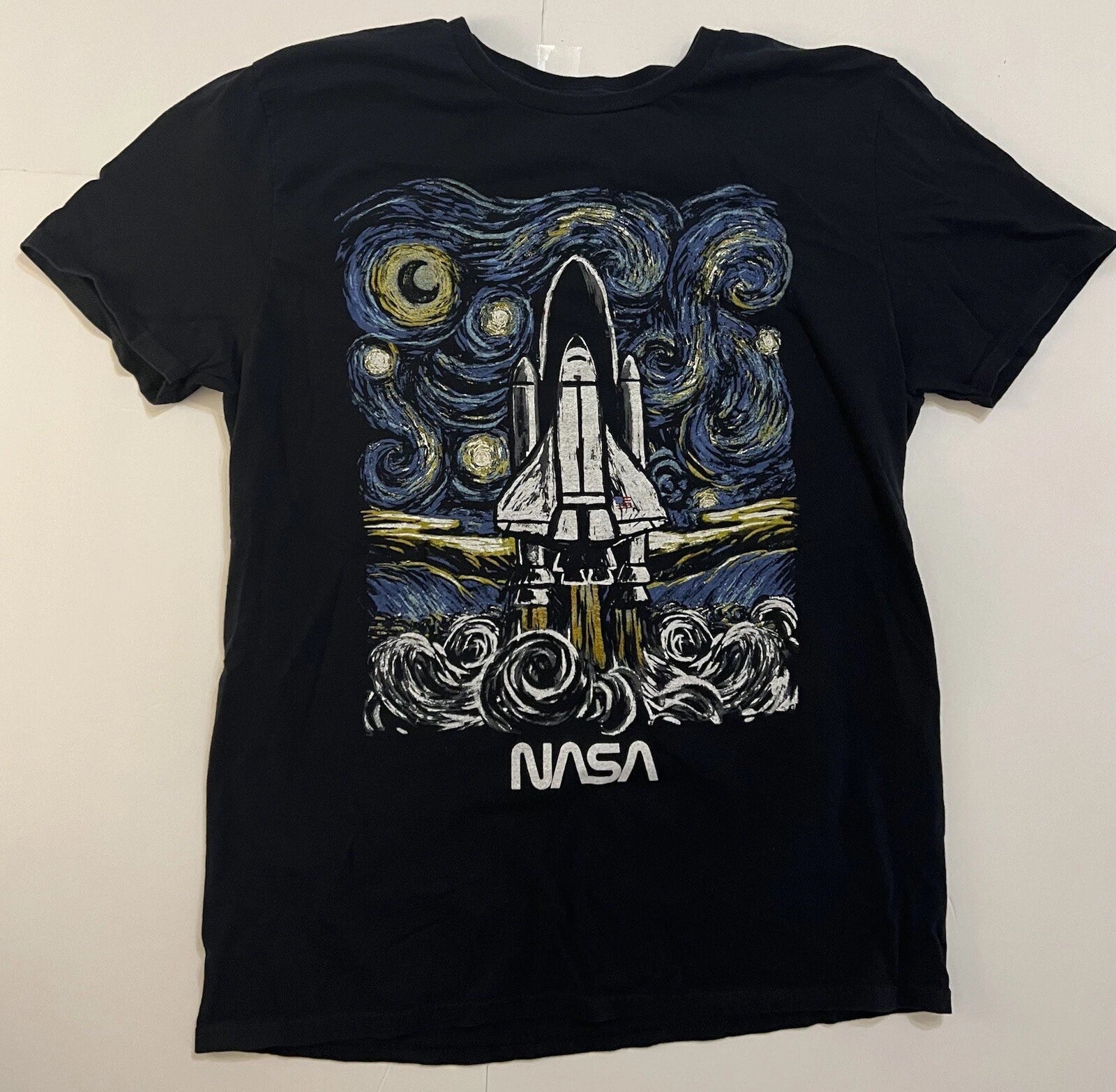 NASA Pop Art Spaceship Rocket Ship Shuttle Large Size - Adult & Kids T-Shirts, Sweatshirts & Hoodies apparel design preview 1