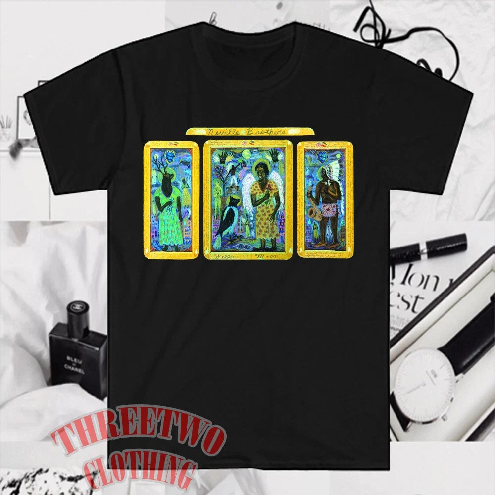 Neville Brothers Yellow Moon Men's Black Size S to - Adult & Kids T-Shirts, Sweatshirts & Hoodies apparel design preview 1