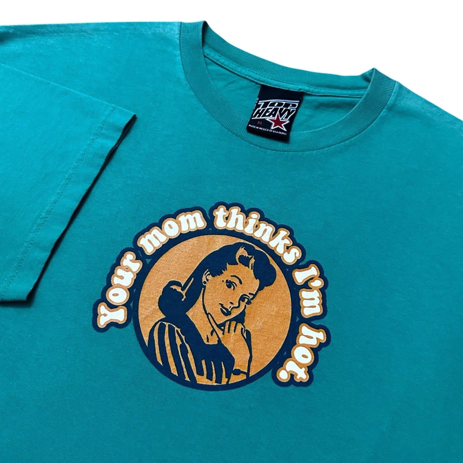 Vtg 90s Y2K Top Heavy Your Mom Sz XL Skate Hookups - Adult & Kids T-Shirts, Sweatshirts & Hoodies apparel design preview 1