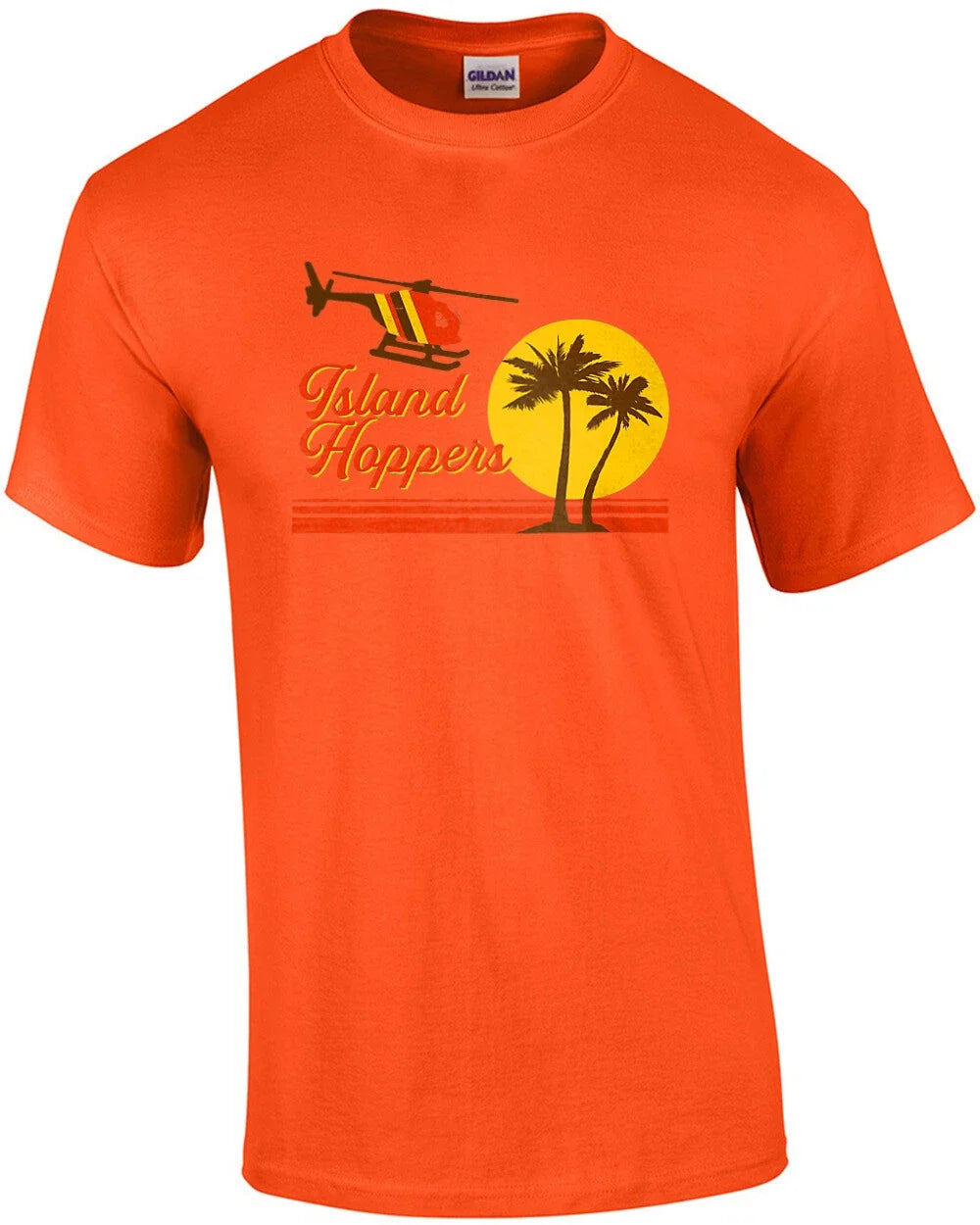 Island Hoppers Magnum Pi 80's - Adult & Kids T-Shirts, Sweatshirts & Hoodies apparel design preview 1