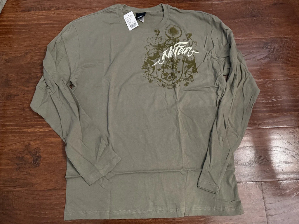 No Fear Men's XL Y2K 90s Style Vintage Skull L/S - Adult & Kids T-Shirts, Sweatshirts & Hoodies apparel design preview 1