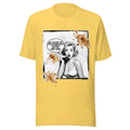 Vintage COFFEE FUNNY POP ART WOMAN ALL SIZES- YELLOW - Adult & Kids T-Shirts, Sweatshirts & Hoodies apparel design preview 1