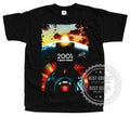 2001 A Space Odyssey v9 Movie Poster BLACK All Sizes - Adult & Kids T-Shirts, Sweatshirts & Hoodies apparel design preview 1