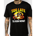 Funny Sloth Drinking Beer Lazy Mode Retro Sunset - Adult & Kids T-Shirts, Sweatshirts & Hoodies apparel design preview 1
