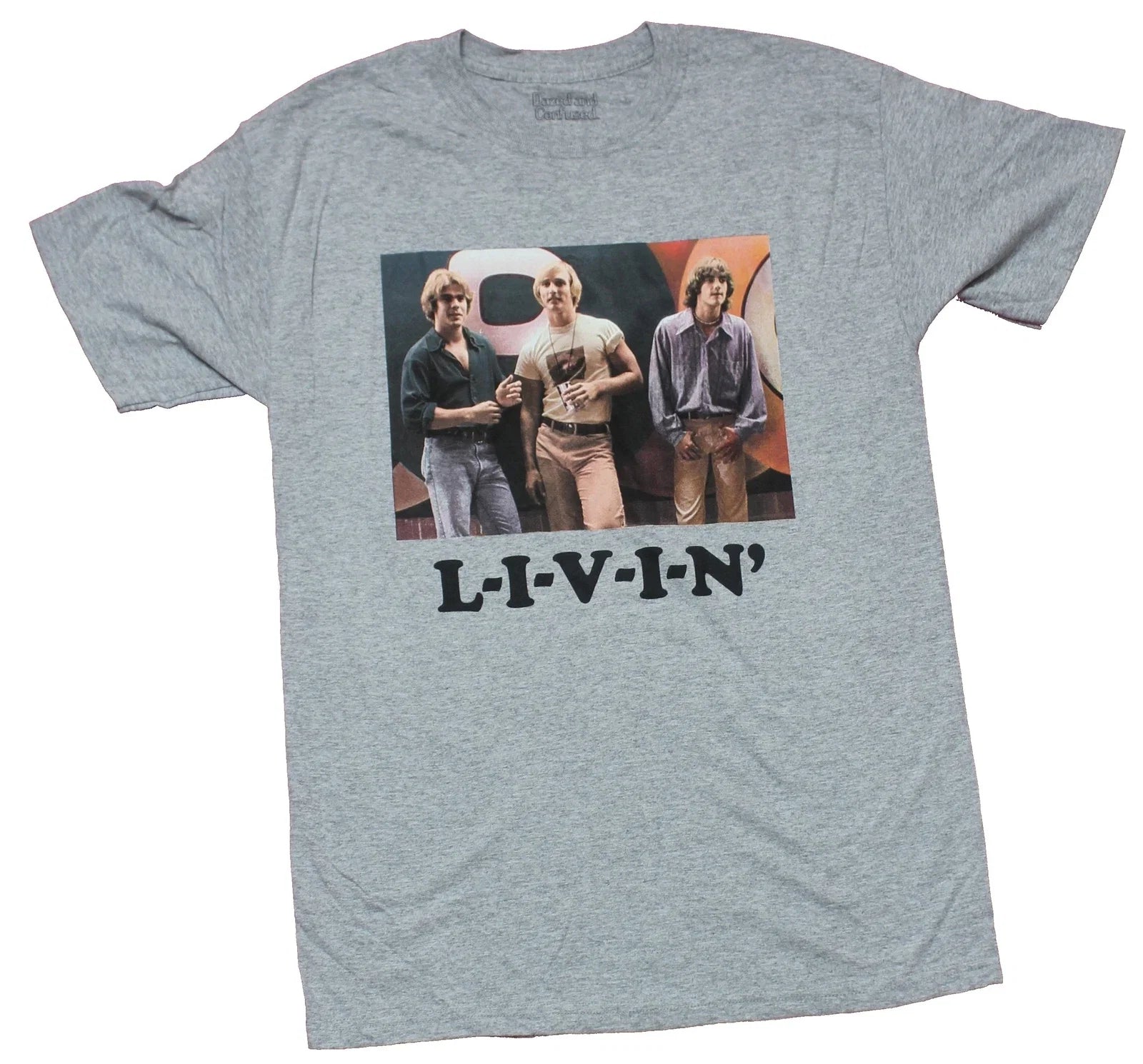Dazed Confused Adult New L-I-V-I-N Group Photo Box - Adult & Kids T-Shirts, Sweatshirts & Hoodies apparel design preview 1