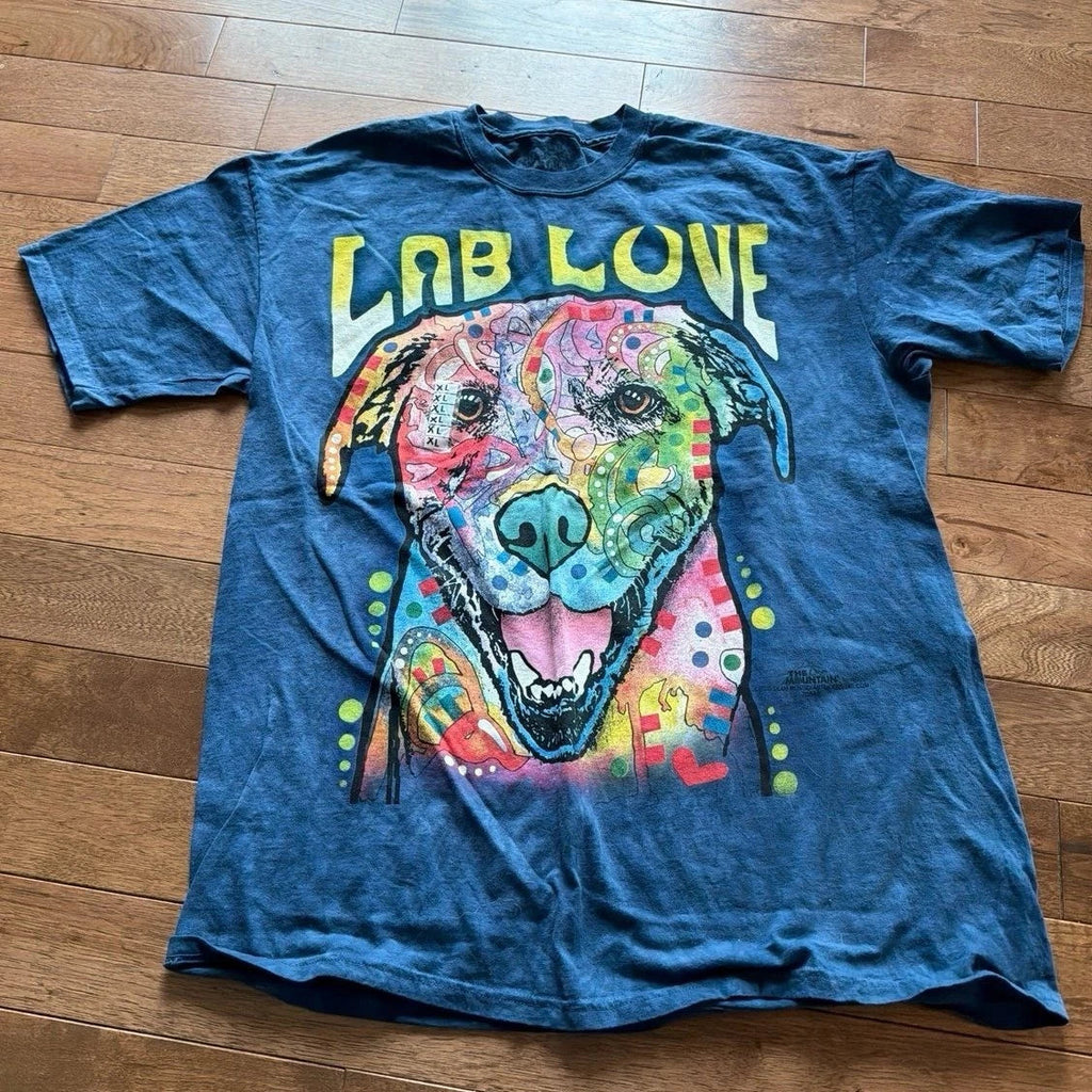 The Mountain Dean Russo Lab LOVE Abstract Pop Art - Adult & Kids T-Shirts, Sweatshirts & Hoodies apparel design preview 1