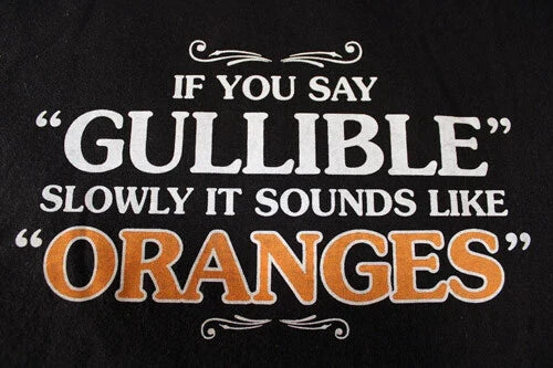 If you say "gullible" slowly funny novelty graphic - Adult & Kids T-Shirts, Sweatshirts & Hoodies apparel design preview 1