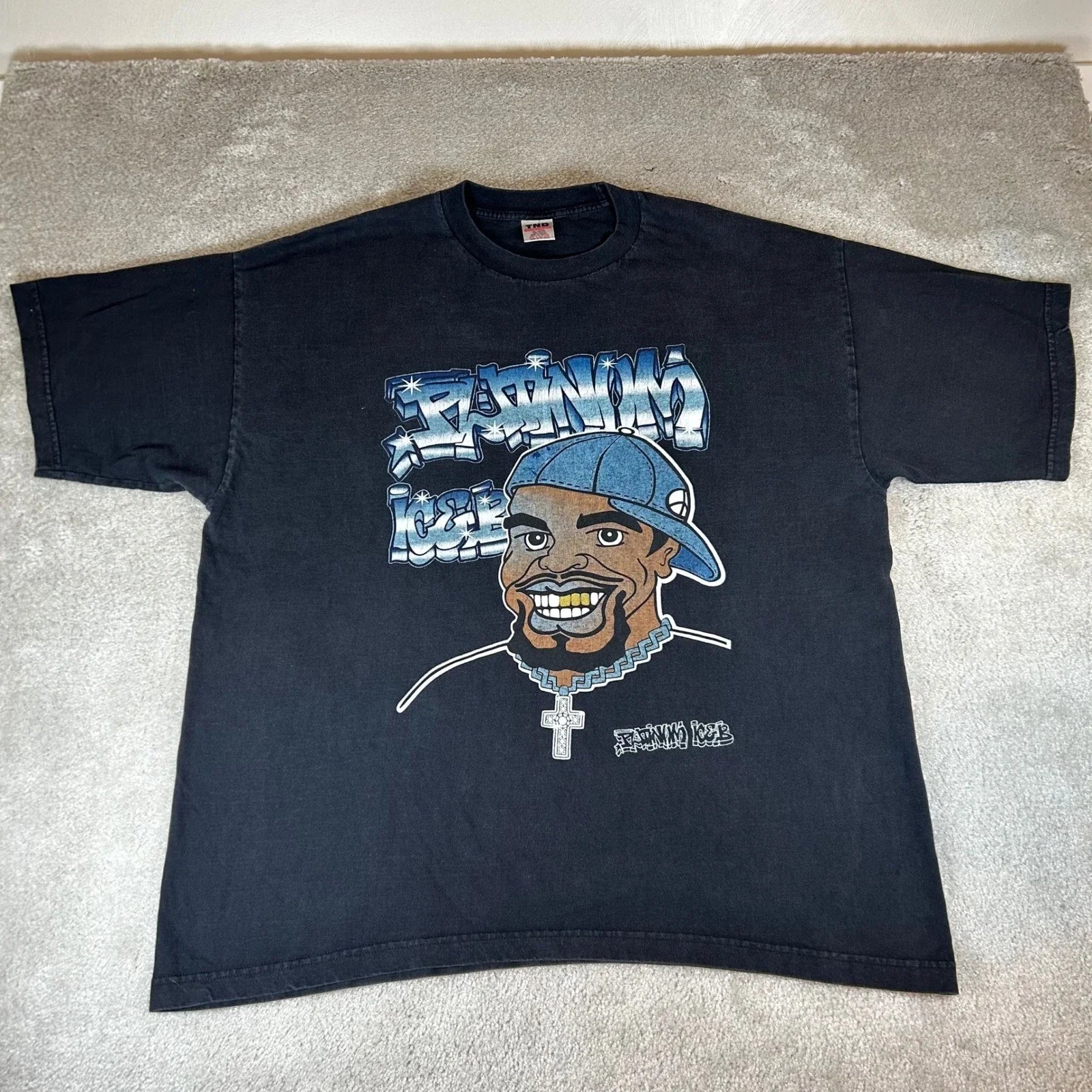 Vintage Y2K TND Platinum Ice Graphic Mens 3XL Black - Adult & Kids T-Shirts, Sweatshirts & Hoodies apparel design preview 1