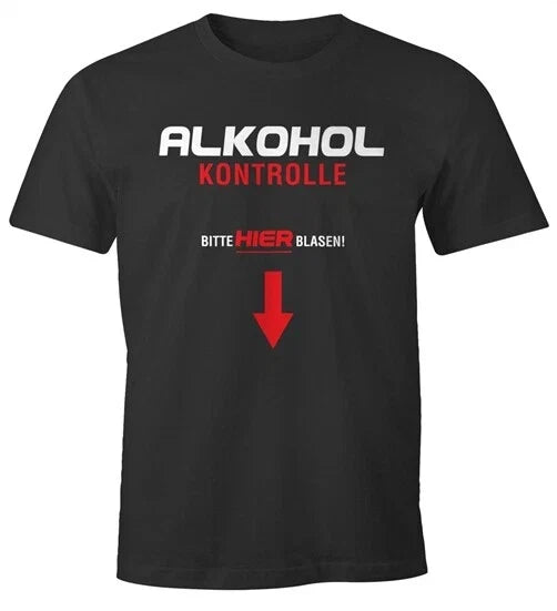 Mens Alcohol Control Please Blow Here Funny Drinking - Adult & Kids T-Shirts, Sweatshirts & Hoodies apparel design preview 1