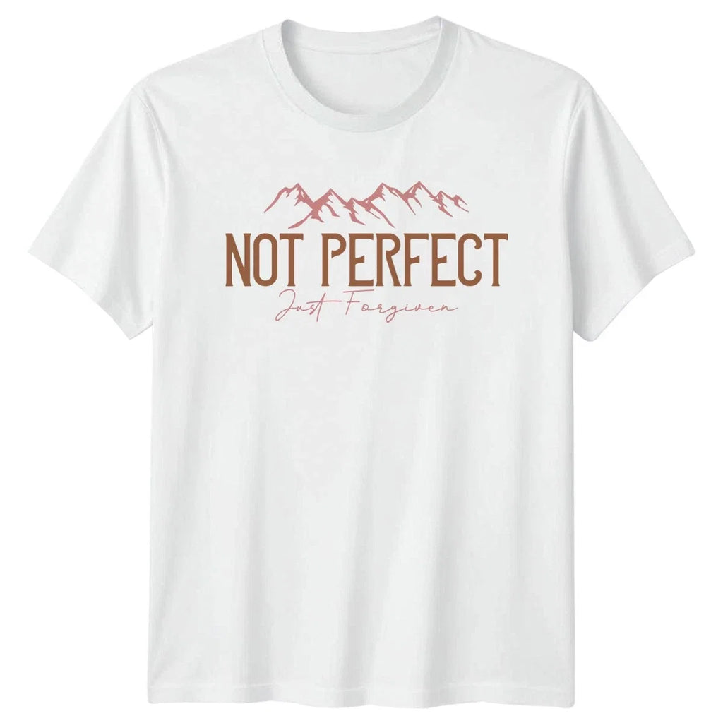 Not Perfect Just Forgiven Christian Faith Christmas - Adult & Kids T-Shirts, Sweatshirts & Hoodies apparel design preview 1