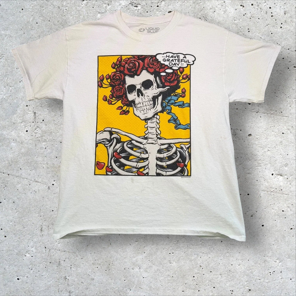 Bertha Pop Art Grateful Dead Liquid Blue Have a Day - Adult & Kids T-Shirts, Sweatshirts & Hoodies apparel design preview 1