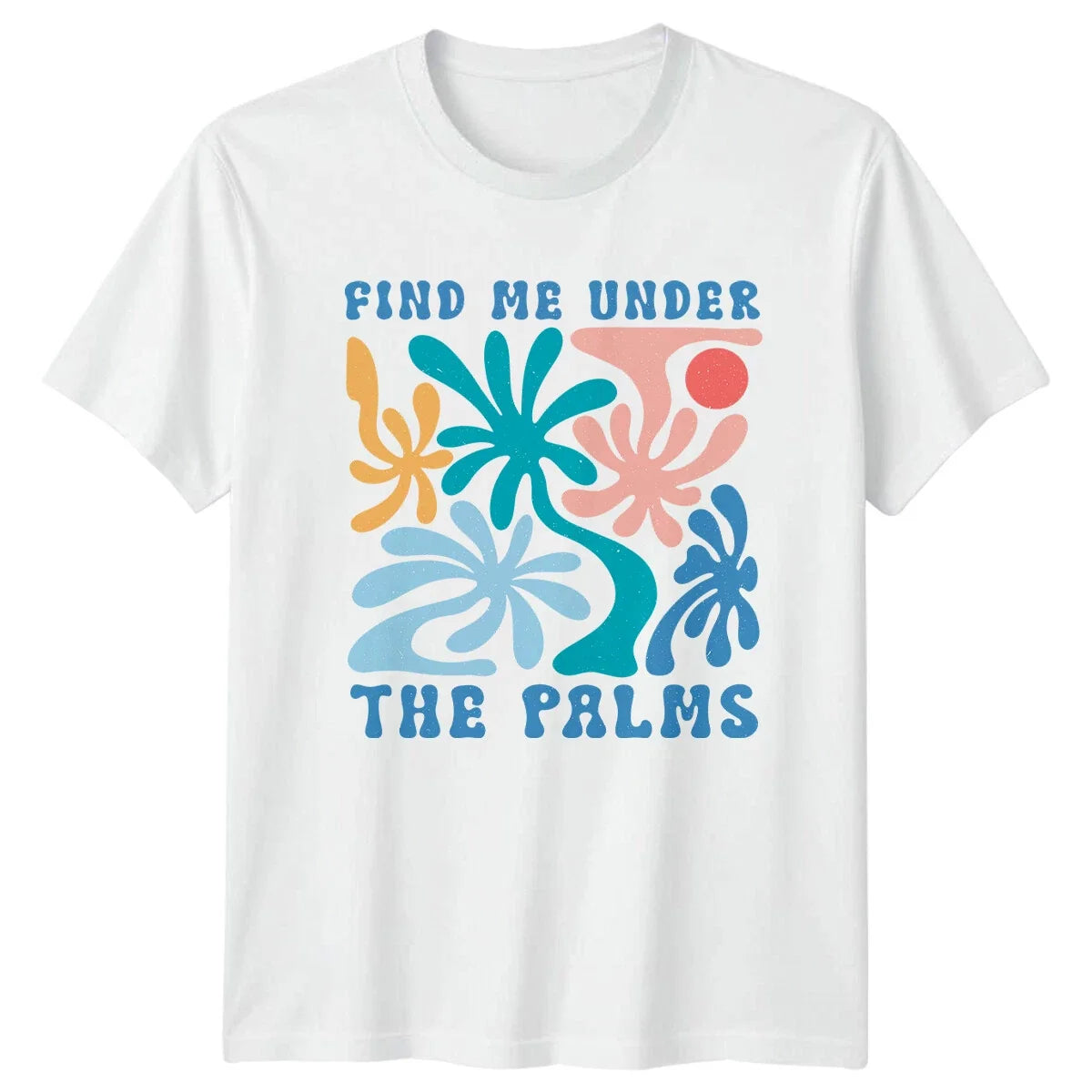 Find Me Under The Palms Boho Summer Palm Tree Graphic - Adult & Kids T-Shirts, Sweatshirts & Hoodies apparel design preview 1