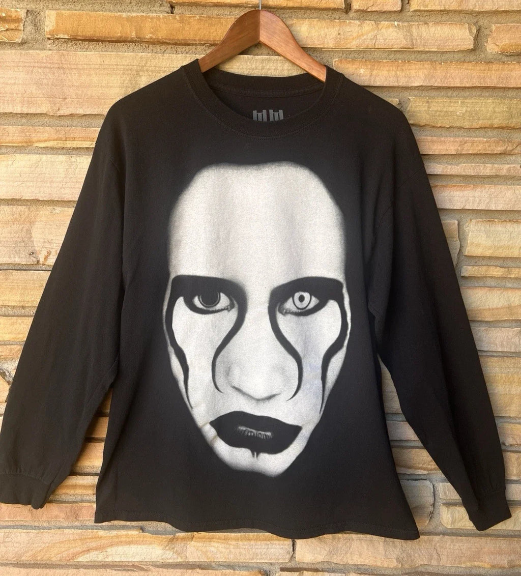 Rare Vintage Y2K Marilyn Manson BIG FACE Tour LG - Adult & Kids T-Shirts, Sweatshirts & Hoodies apparel design preview 1