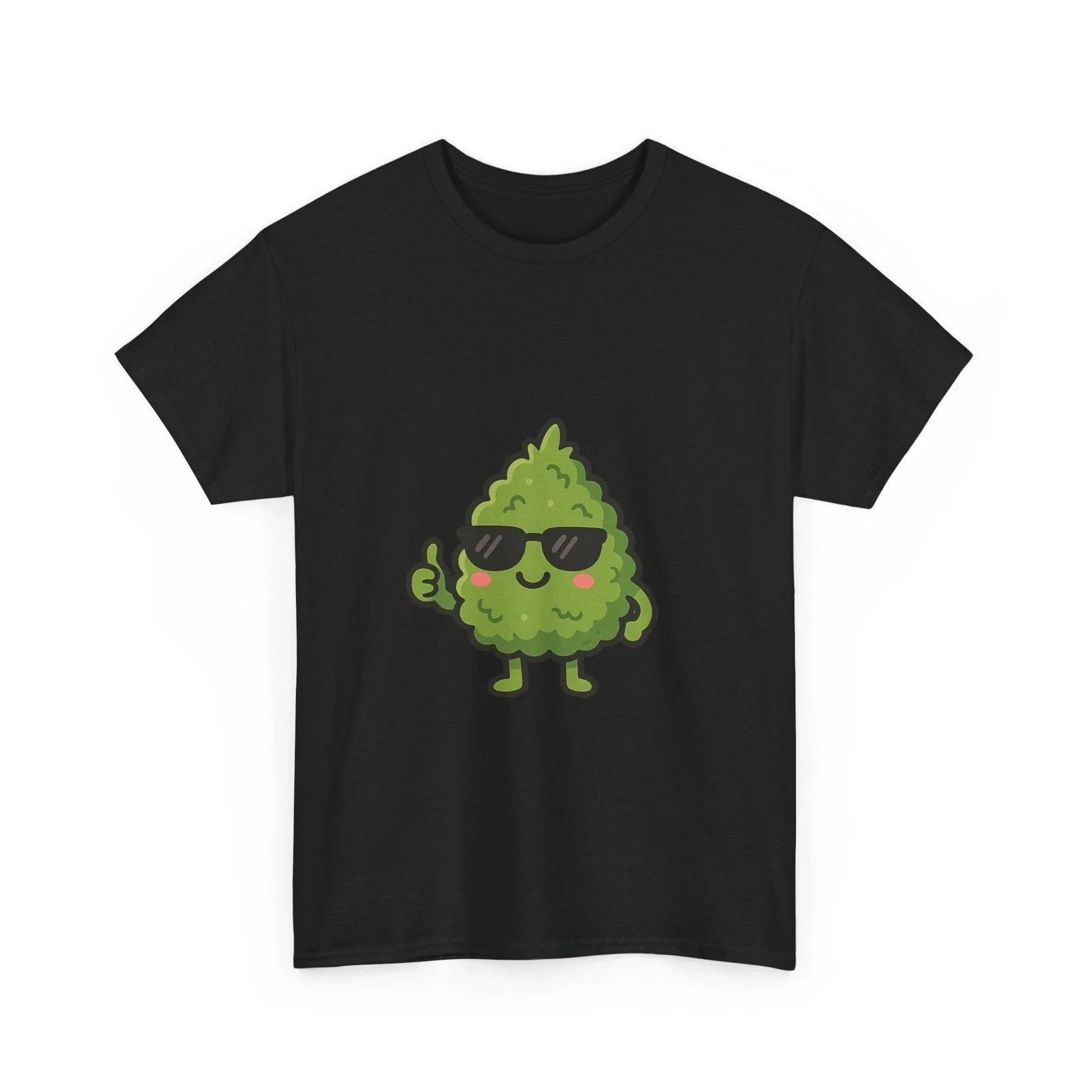 Cute Kawaii Weed Bud Cartoon Cannabis with Sunglasses - Adult & Kids T-Shirts, Sweatshirts & Hoodies apparel design preview 1
