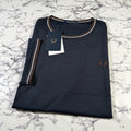 FRED PERRY Mens Navy Blue Twin Tipped SIZE 2XL XXL - Adult & Kids T-Shirts, Sweatshirts & Hoodies apparel design preview 1