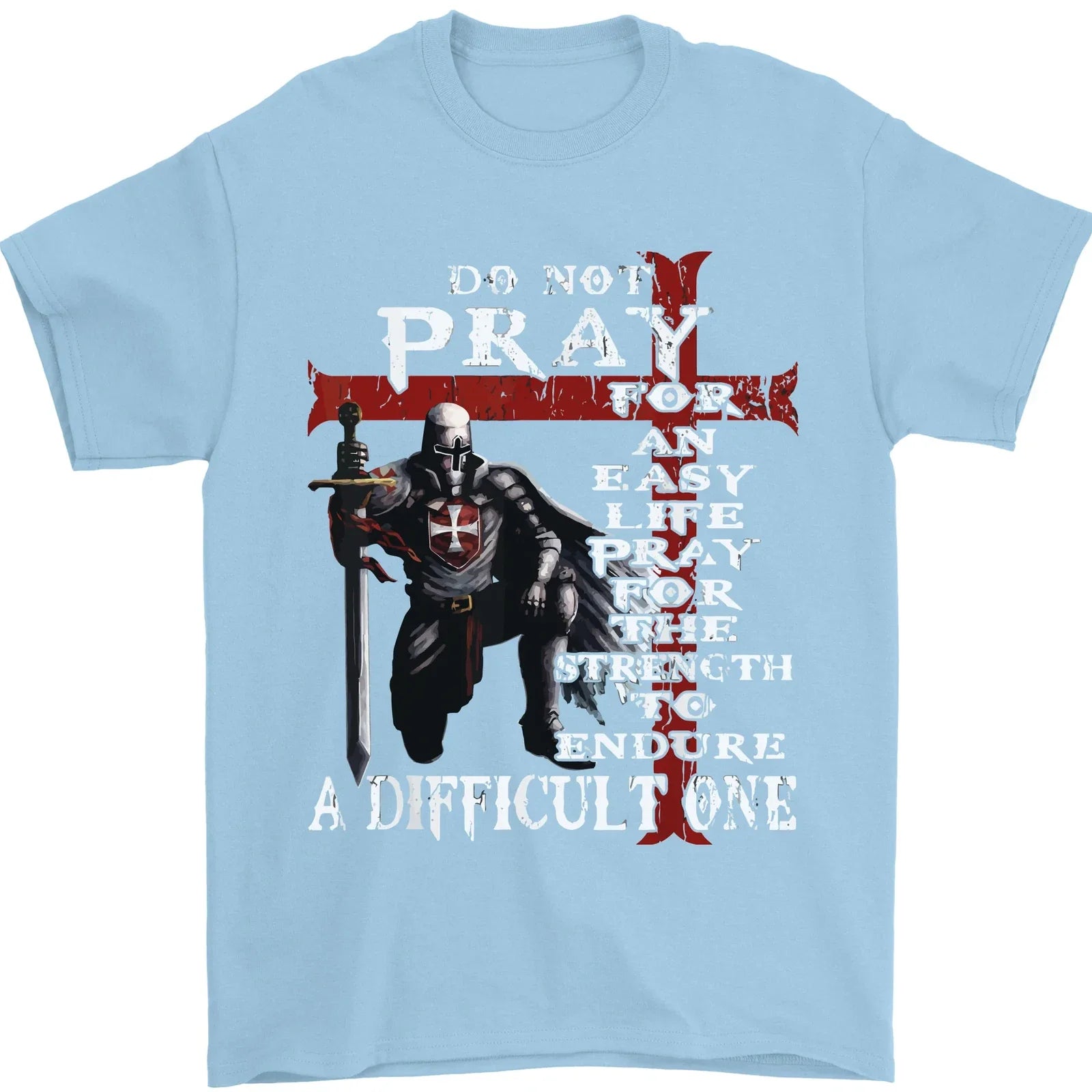 Do Not Pray Knights Templar St Georges Day Mens 100% - Adult & Kids T-Shirts, Sweatshirts & Hoodies apparel design preview 1