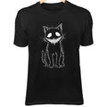 Halloween Mask Cat Line Art Cute Minimalist Cartoon - Adult & Kids T-Shirts, Sweatshirts & Hoodies apparel design preview 1