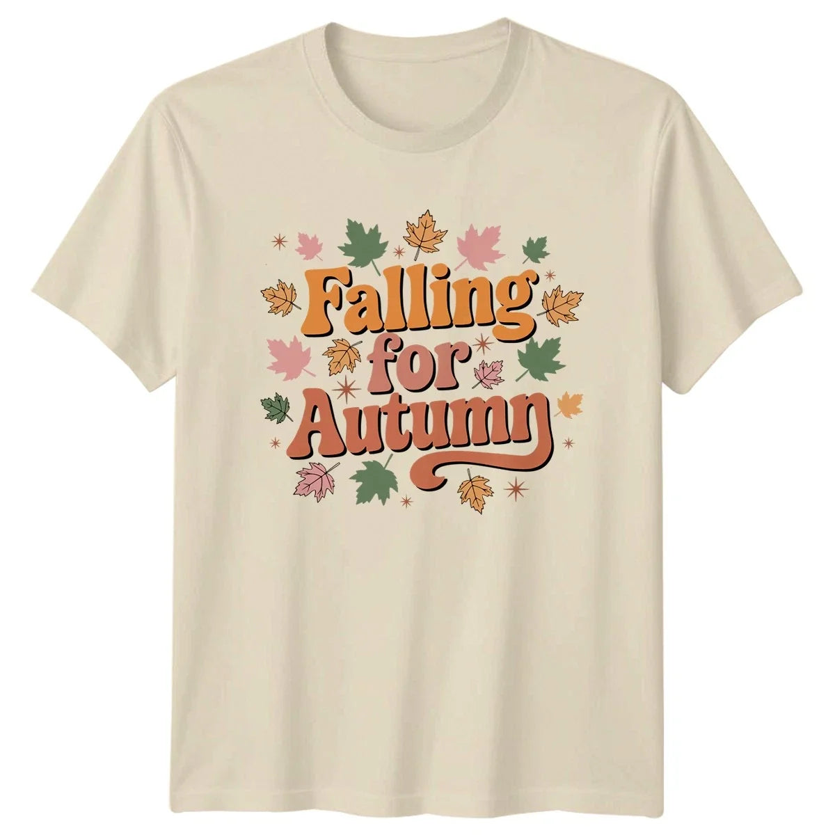 Falling For Autumn Fall Season Typography - Adult & Kids T-Shirts, Sweatshirts & Hoodies apparel design preview 1