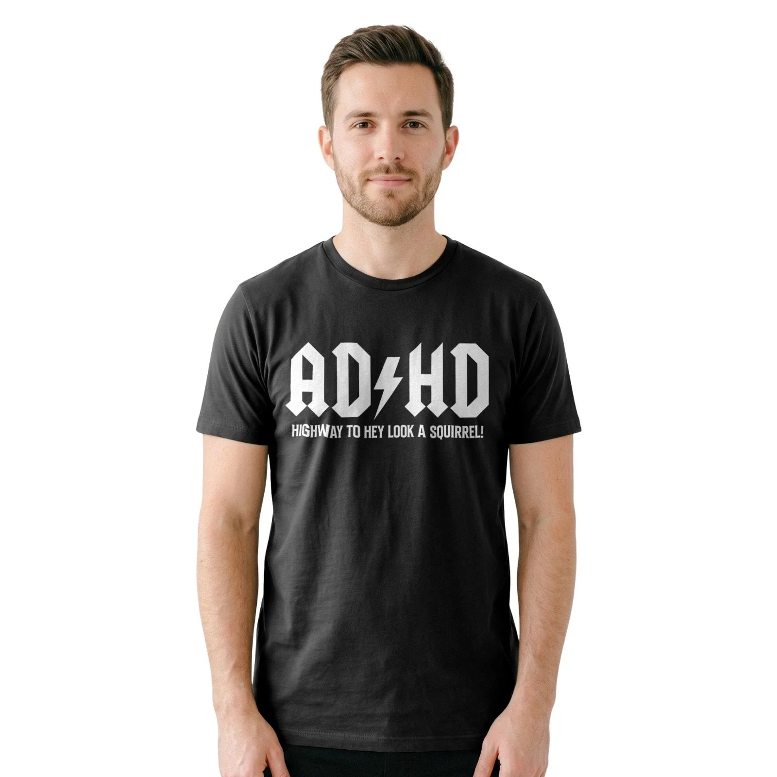 ADHD Funny Squirrel Humor Attention Disorder Mental - Adult & Kids T-Shirts, Sweatshirts & Hoodies apparel design preview 1