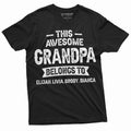 Personalized Grandpa Gifts Granddaughters Sons Custom - Adult & Kids T-Shirts, Sweatshirts & Hoodies apparel design preview 1