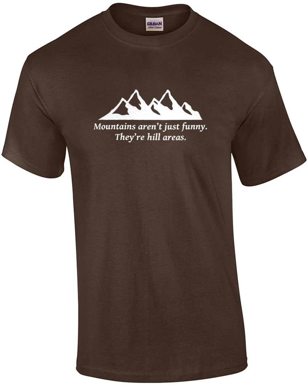 Mountains aren't just funny they're hill areas dad - Adult & Kids T-Shirts, Sweatshirts & Hoodies apparel design preview 1