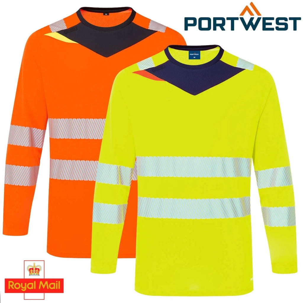 PORTWEST DX4 Hi Vis Viz Moisture Wicking Safety Work - Adult & Kids T-Shirts, Sweatshirts & Hoodies apparel design preview 1