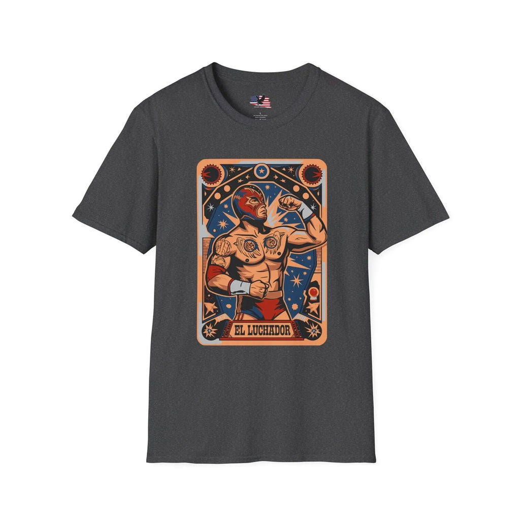 EL LUCHADOR CINCO DE MAYO Humour by Valiant American - Adult & Kids T-Shirts, Sweatshirts & Hoodies apparel design preview 1