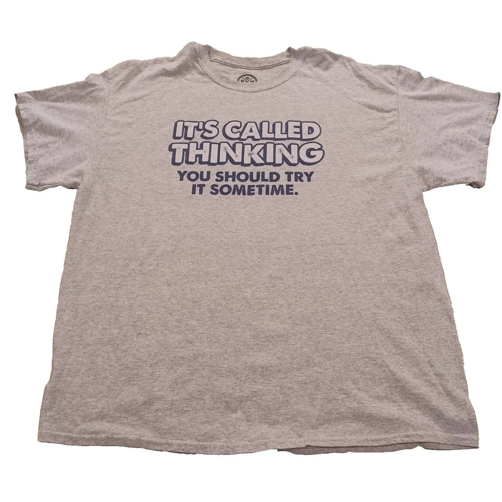 DOM Mens XL Grey Sarcastic Funny Graphic Humorous - Adult & Kids T-Shirts, Sweatshirts & Hoodies apparel design preview 1