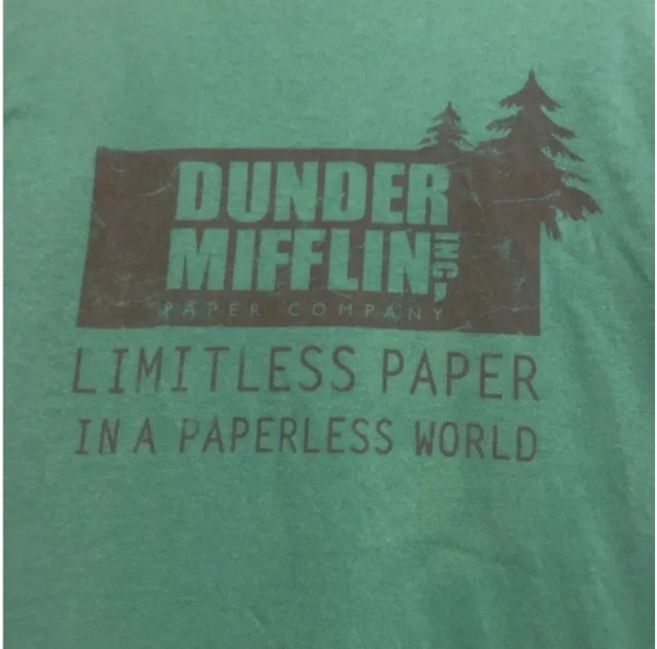 Dundler Mifflin Green/Black the Office- S, M, L, XL, - Adult & Kids T-Shirts, Sweatshirts & Hoodies apparel design preview 1