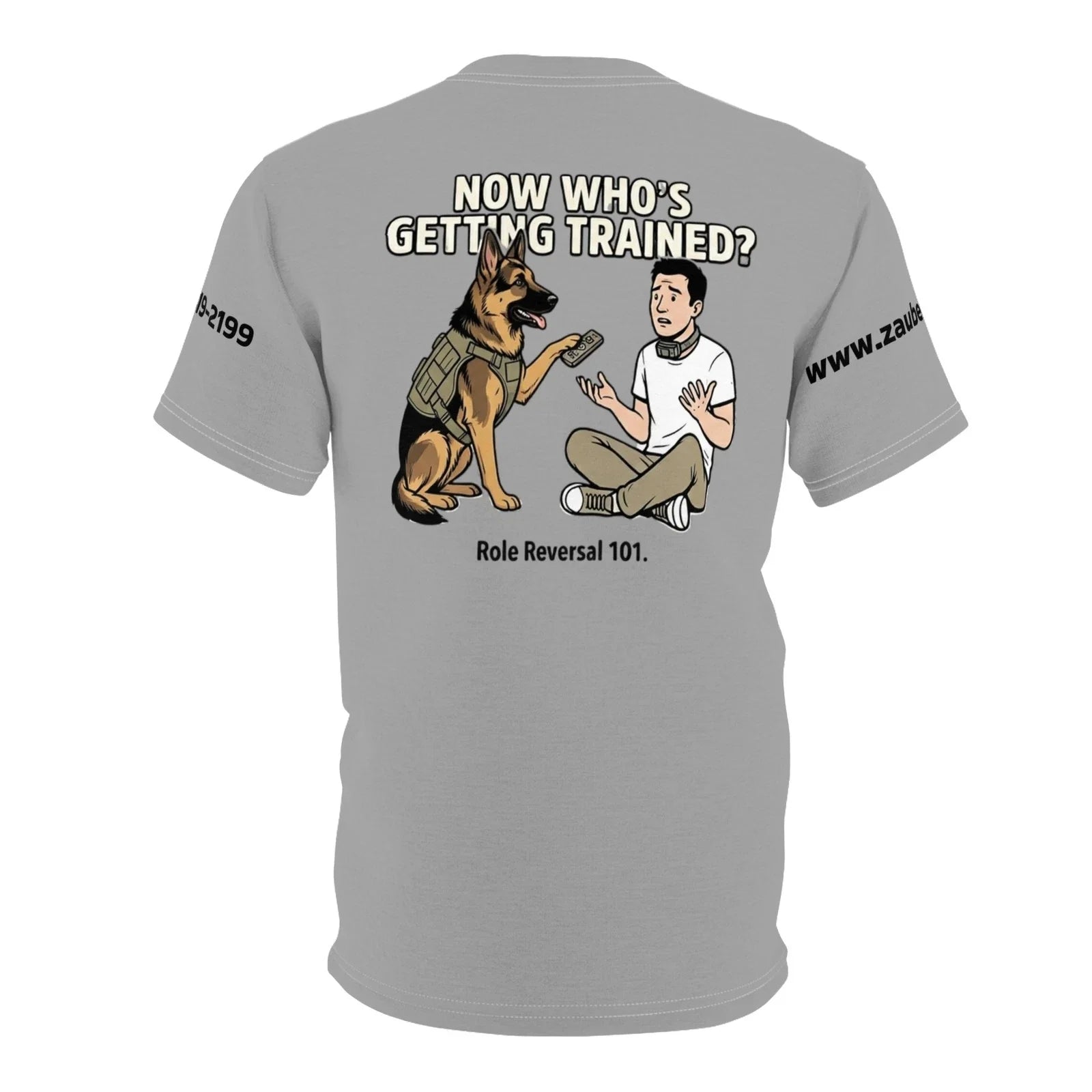 Now Whose Getting Trained? Zauberberg Funny E Collar - Adult & Kids T-Shirts, Sweatshirts & Hoodies apparel design preview 1