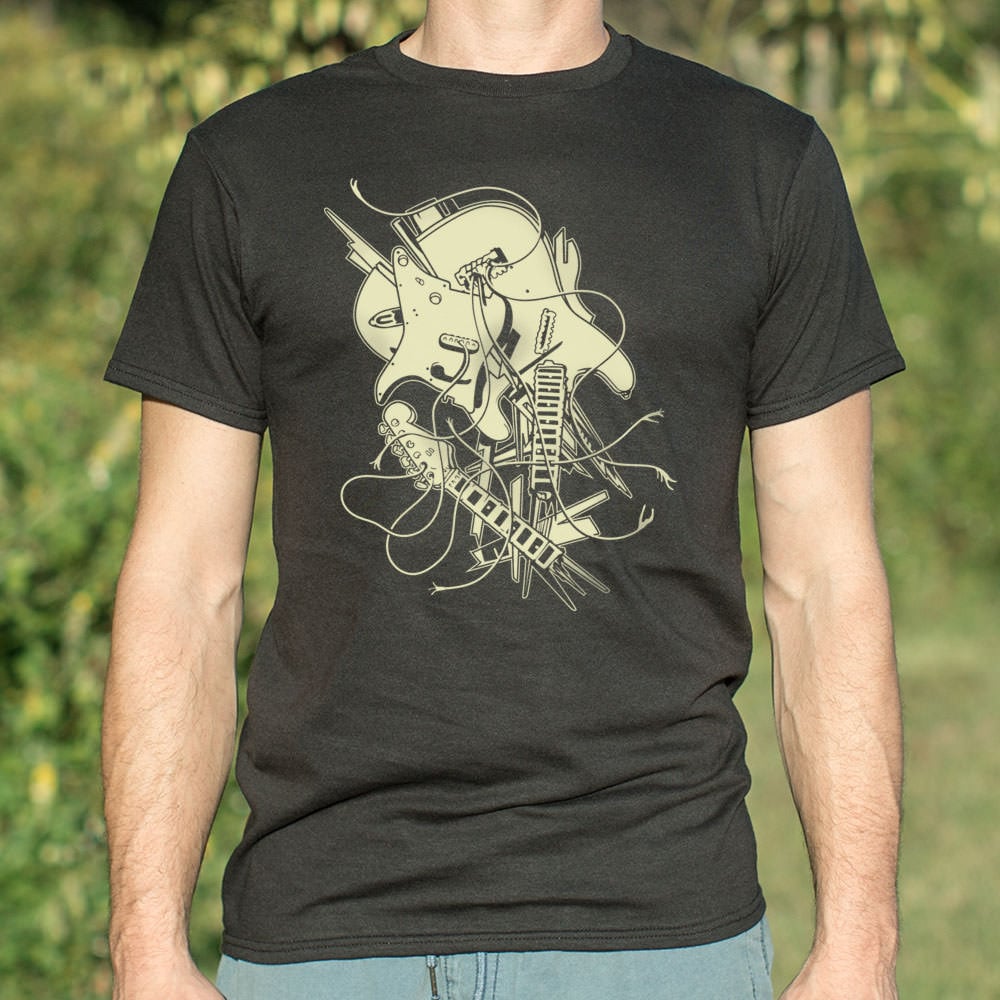 Smashed Guitar - Adult & Kids T-Shirts, Sweatshirts & Hoodies apparel design preview 1