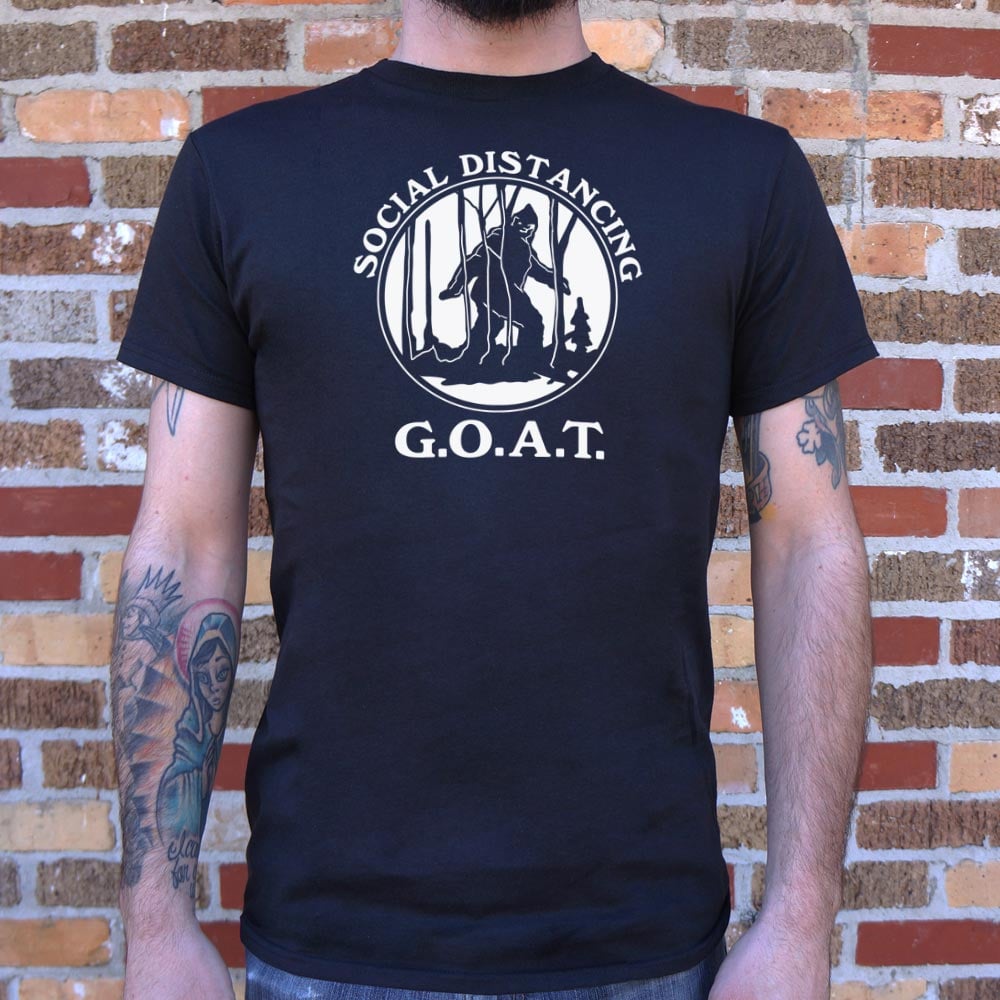 Social Distancing G.O.A.T. - Adult & Kids T-Shirts, Sweatshirts & Hoodies apparel design preview 1