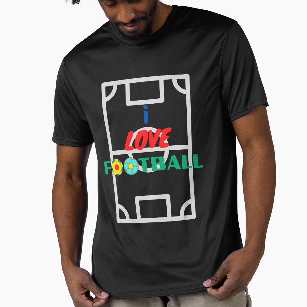 I Love Football T-Shirt - Fun Novelty Design for Adults - T-Shirt, Sweatshirt, Hoodie