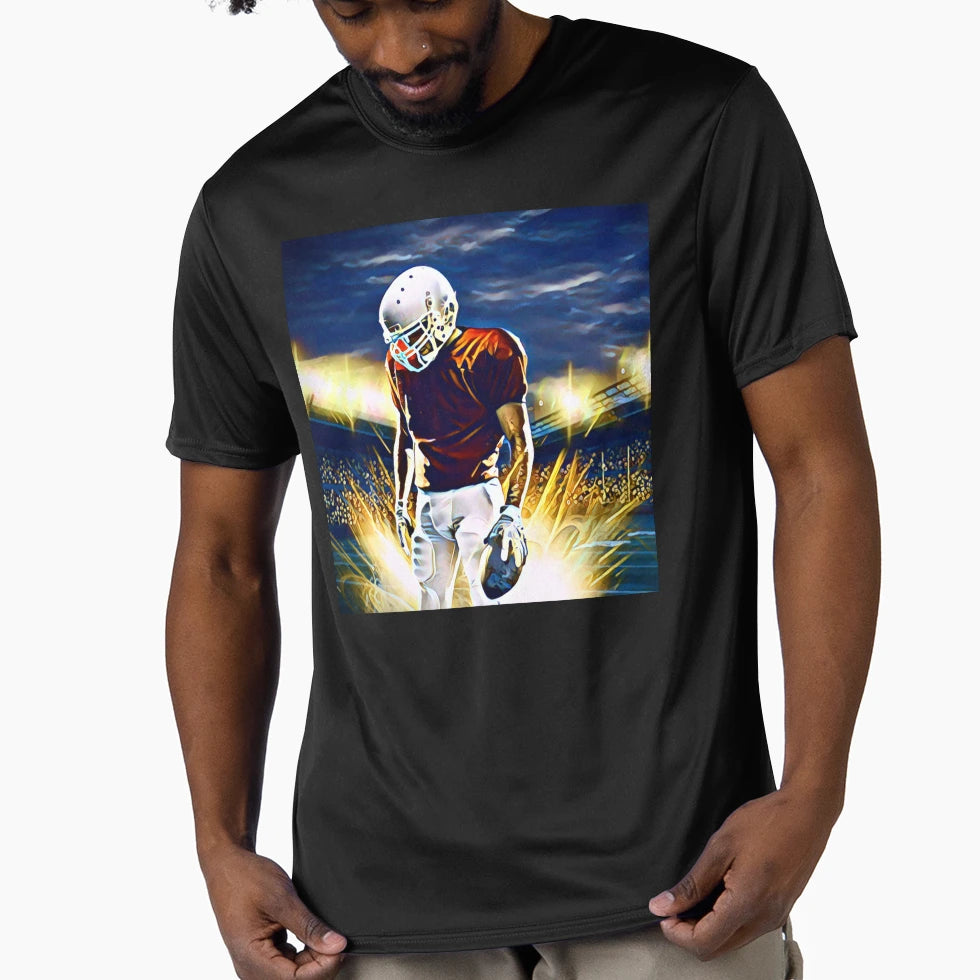 Touchdown Football Player T-Shirt - Unique Graphic Men Women - T-Shirt, Sweatshirt, Hoodie