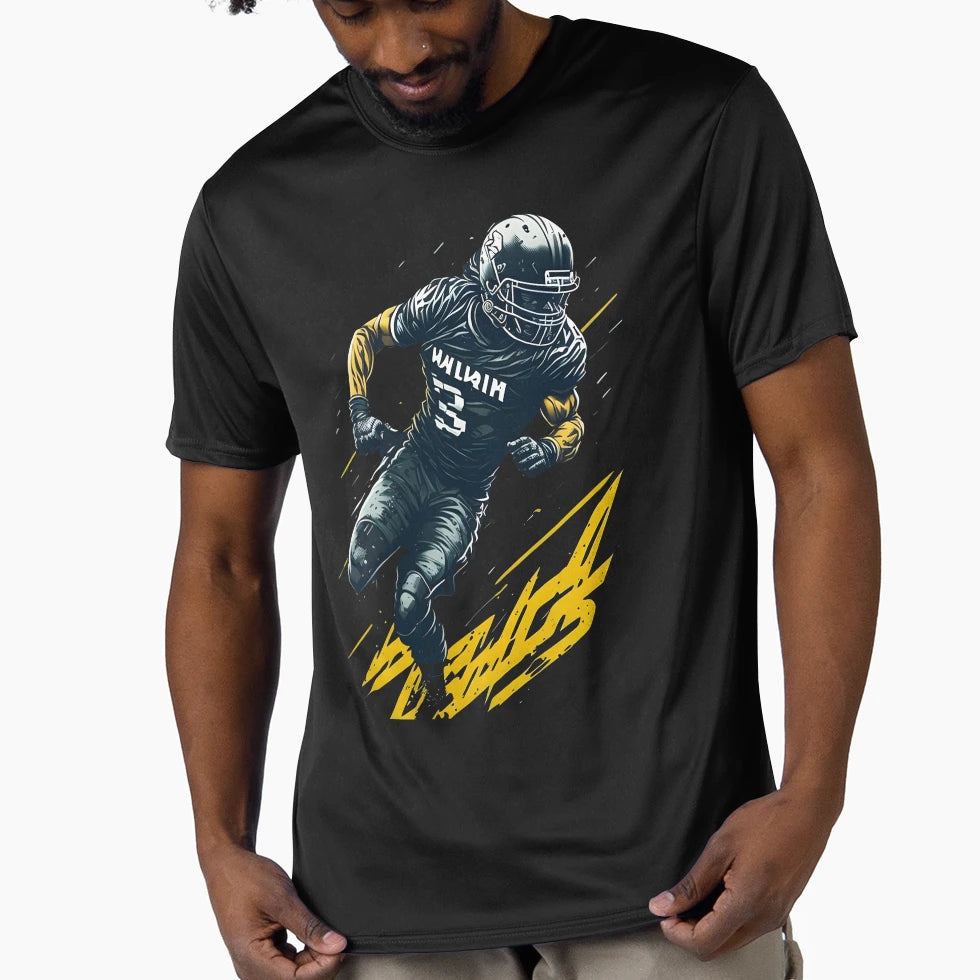 Rugby Reinvented Inspiring Digital T-Shirt - Custom Art Print for Adults - T-Shirt, Sweatshirt, Hoodie