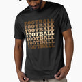 Football Distressed Repeated Gradient T-Shirt - Aesthetic Graphic Unisex - T-Shirt, Sweatshirt, Hoodie