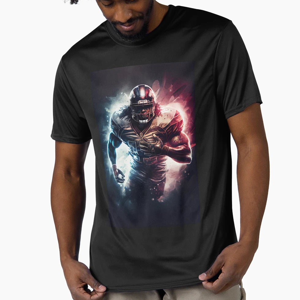 American Football Player T-Shirt - Minimalist Print for Adults - T-Shirt, Sweatshirt, Hoodie