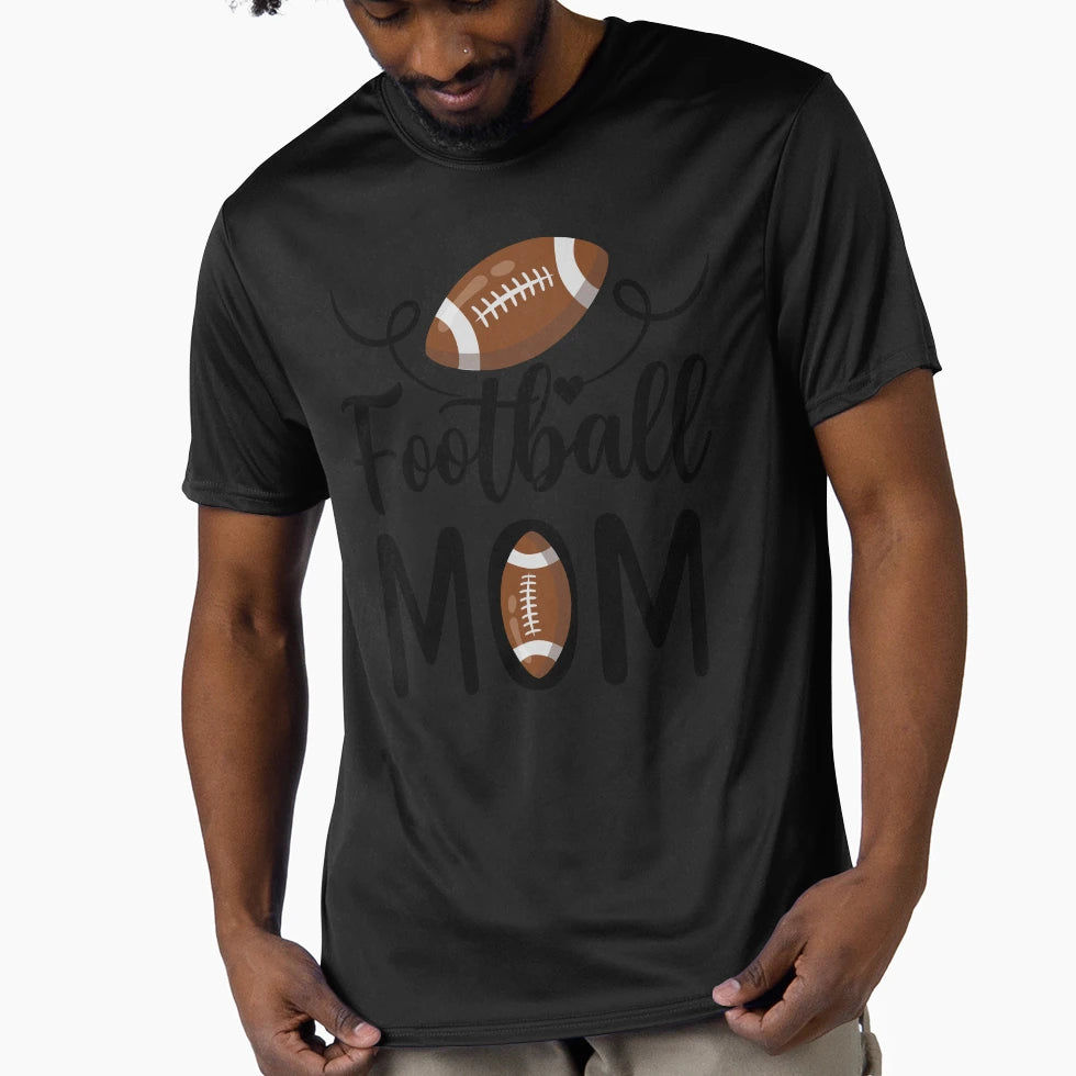 Football Mom T-Shirt - Custom Art Print for Adults - T-Shirt, Sweatshirt, Hoodie